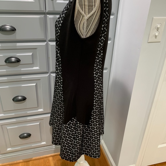 Enfocus Studio Black and White Fit and Flare Dress, Size 14, NWT - Picture 2 of 6